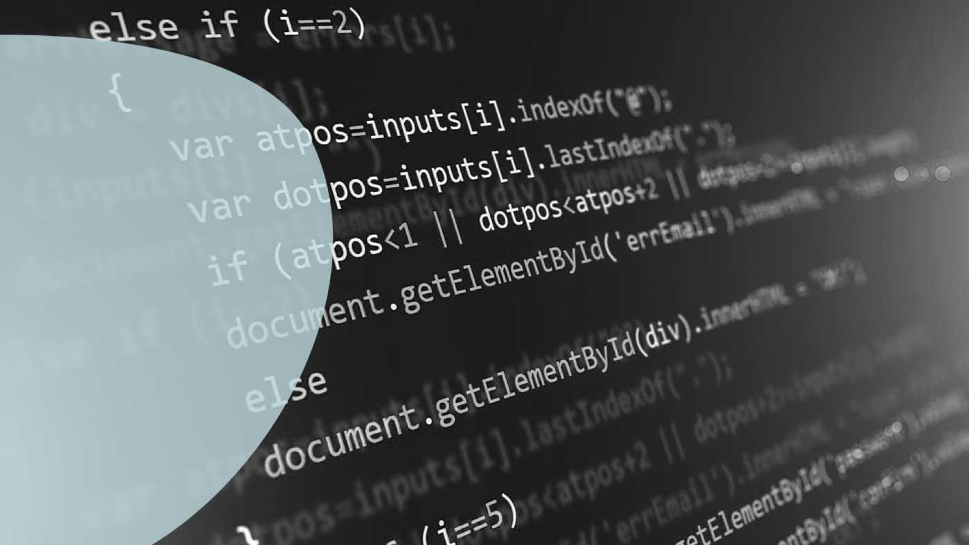 Código JavaScript validando correo